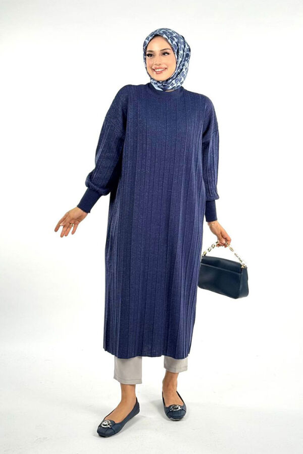 Fitilli Triko Tunik 18302 Lacivert - 1