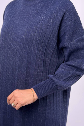 Fitilli Triko Tunik 18302 Lacivert - 4