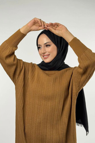 Fitilli Triko Tunik 18302 Taba - 4