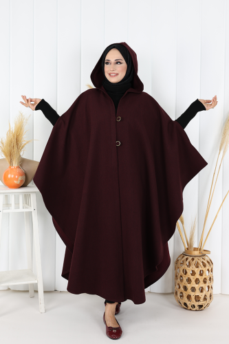 Kaşe Panço 70037 Bordo - Bym Fashion (1)