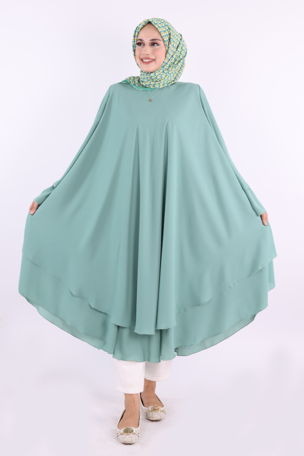 Kat Detaylı Tunik 3988 Mint - 2
