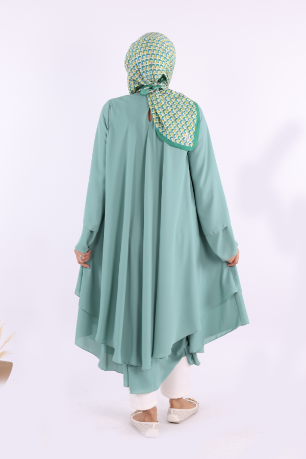 Kat Detaylı Tunik 3988 Mint - 3