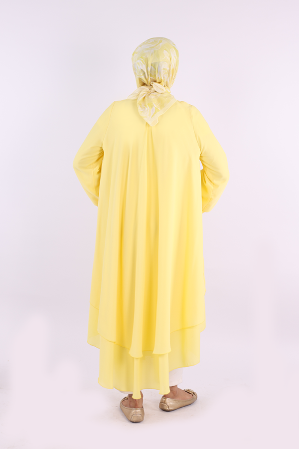 Kat Detaylı Tunik 3988 Sarı - 4