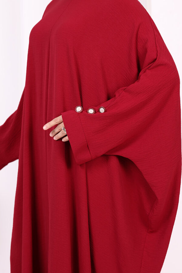 Kol Düğme Detaylı Tunik Pantolon İkili Takım 8688 Bordo - 10