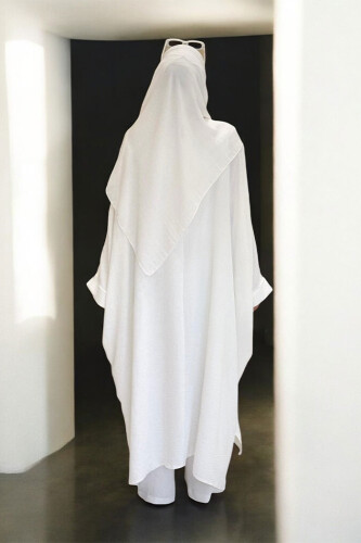 Kol Düğme Detaylı Tunik Pantolon İkili Takım 8688 Ekru - Bym Fashion (1)