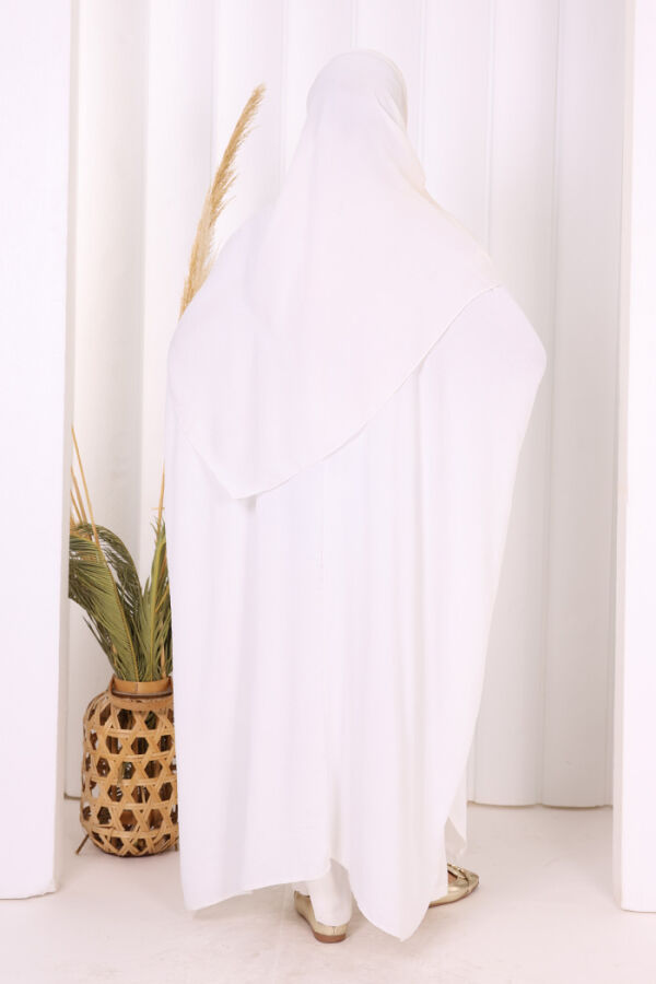 Kol Düğme Detaylı Tunik Pantolon İkili Takım 8688 Ekru - 14