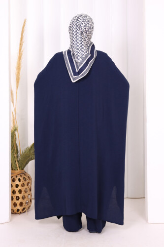 Kol Düğme Detaylı Tunik Pantolon İkili Takım 8688 Lacivert - 8