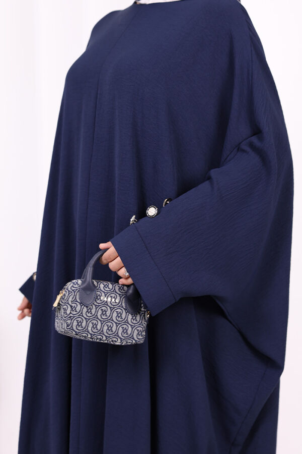 Kol Düğme Detaylı Tunik Pantolon İkili Takım 8688 Lacivert - 10