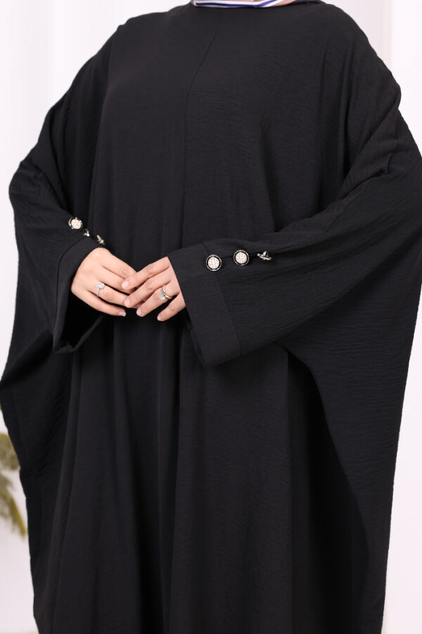 Kol Düğme Detaylı Tunik Pantolon İkili Takım 8688 Siyah - 11
