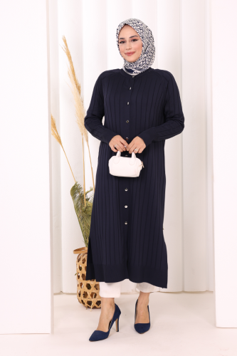 Merserize Hırka 18198 Lacivert - Bym Fashion (1)