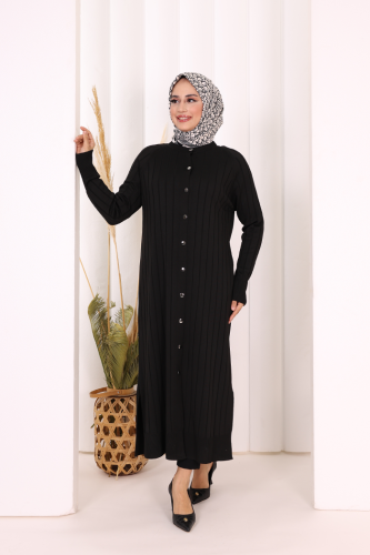 Merserize Hırka 18198 Siyah - Bym Fashion