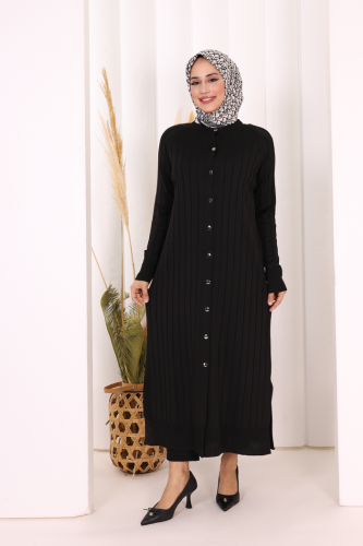 Merserize Hırka 18198 Siyah - Bym Fashion (1)