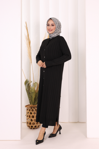 Merserize Hırka 18198 Siyah - 3