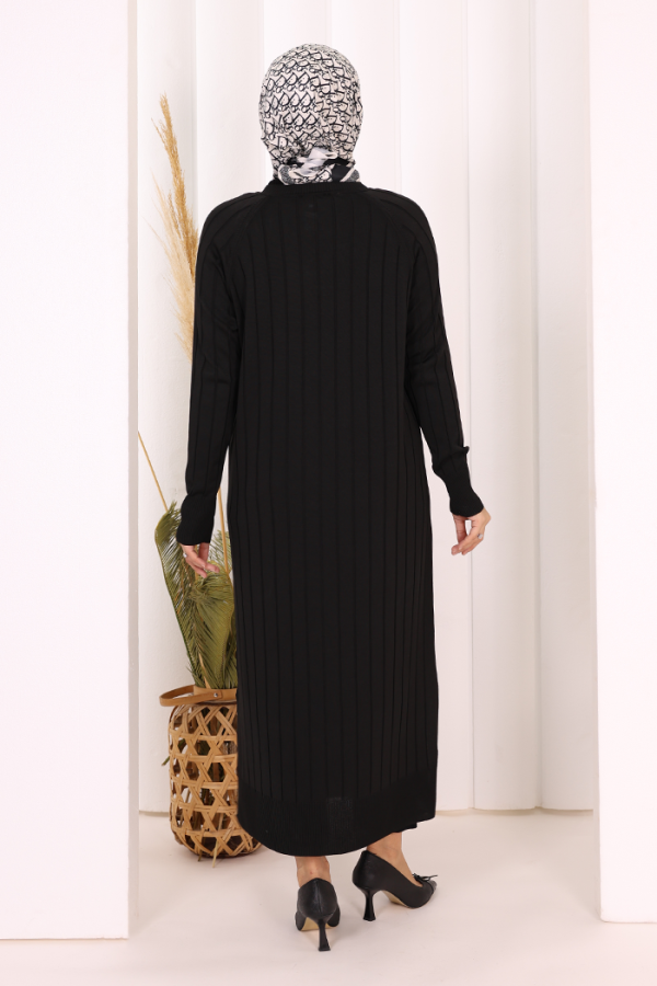 Merserize Hırka 18198 Siyah - 4