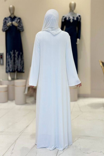 Pelerin, Elbise ve Şal Üçlü Takım 3932 Ekru - Bym Fashion (1)