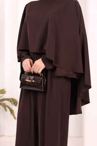 Pelerinli Tulum 8022 Kahverengi - 7