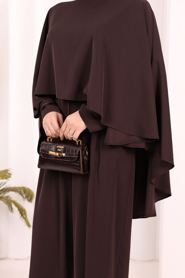 Pelerinli Tulum 8022 Kahverengi - 7