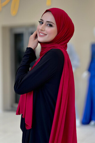Penye Şal 2069 Bordo - Bym Fashion (1)