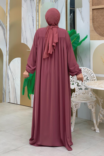 Robalı Britli Ferace 6022 Pudra - Bym Fashion (1)