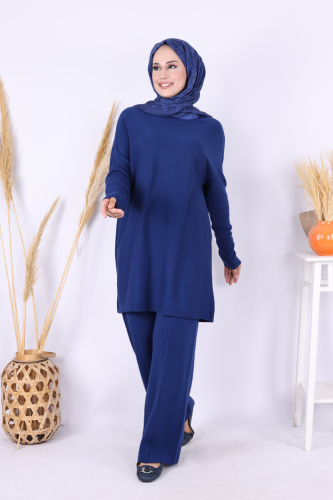 Triko Tunik Pantolon Takım 17035 Lacivert - 1