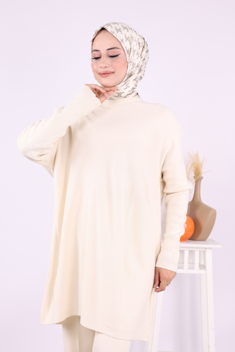 Triko Tunik Pantolon Takım 17035 Taş - 4